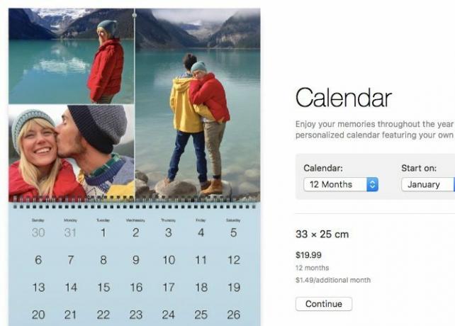 Photo Library Mac: crea calendarios