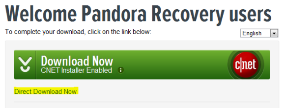 recuperación de archivos pandora