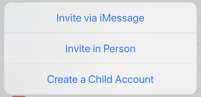 Crear una cuenta infantil para compartir en familia en iPhone