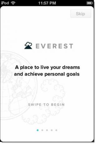 Mantenga sus objetivos de vida a la vista dividiéndolos en pequeños incrementos en Everest [iOS] everest01