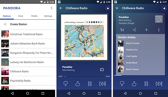 mejor-aplicación-de-transmisión-de-android-pandora