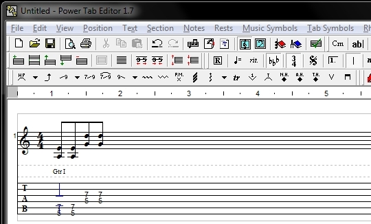 tablatura de guitarra