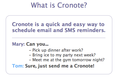 Cronote: Recordatorio programado de correo electrónico y SMS 1025