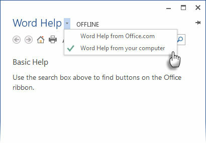 Ayuda básica de Microsoft Word