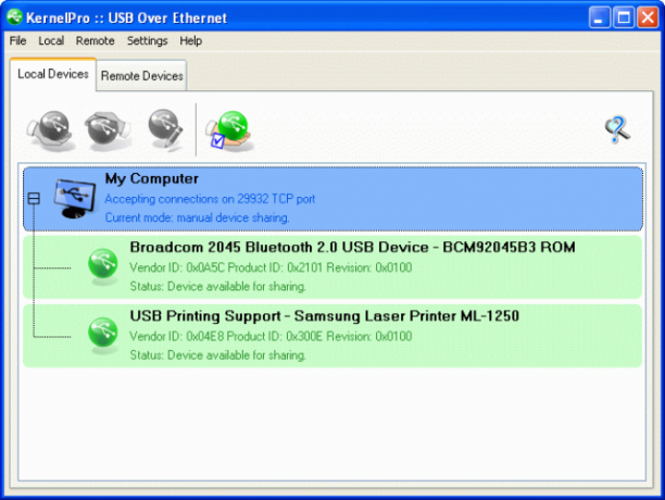 usb sobre la red de internet ip