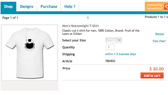 diseña y vende camisetas