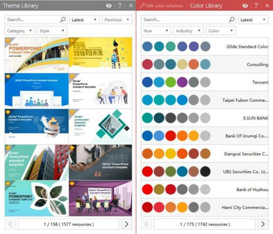 Cómo iSlide puede sobrecargar su próxima presentación de forma gratuita iSlide Theme Color Library