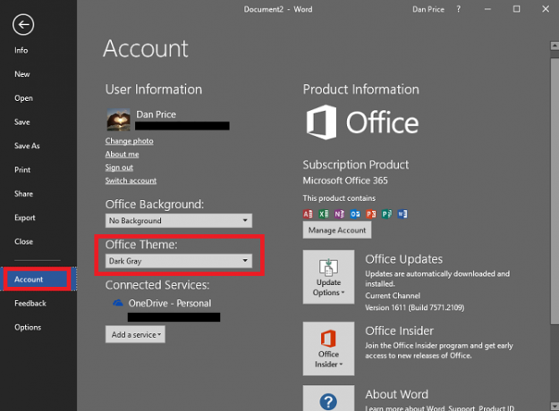 Las 5 mejores herramientas de accesibilidad en Microsoft Office Office cambian el tema 670x493