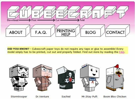 inspiraciones de cubeecraft-papercraft