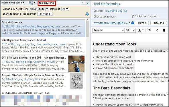 20 funciones de búsqueda de Evernote que deberías usar Búsqueda de etiquetas