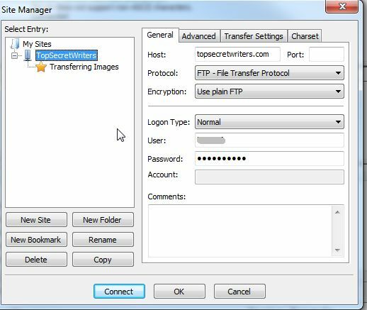 Transferencias de archivos FTP maestros en todos sus sitios con FileZilla FileZilla10