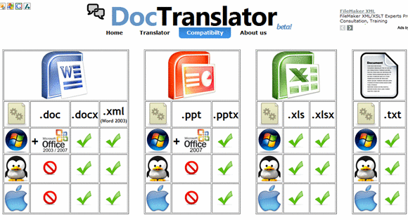 traducir documentos en línea