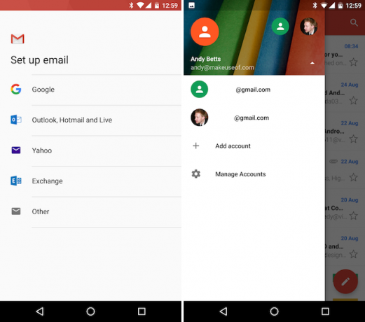 Android Gmail Agregar otras cuentas de correo