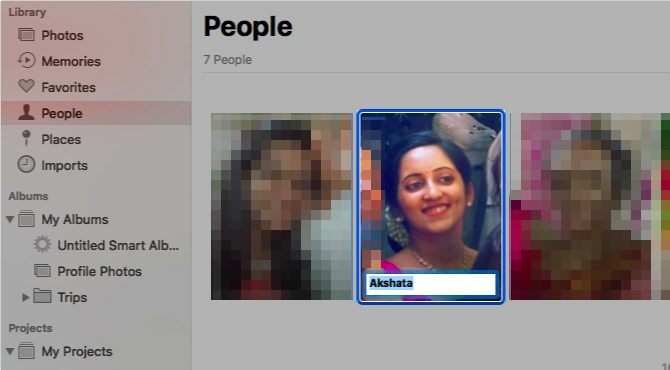 Photo Library Mac - etiquetar personas