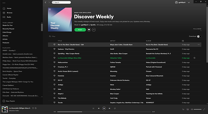 spotify tema básico