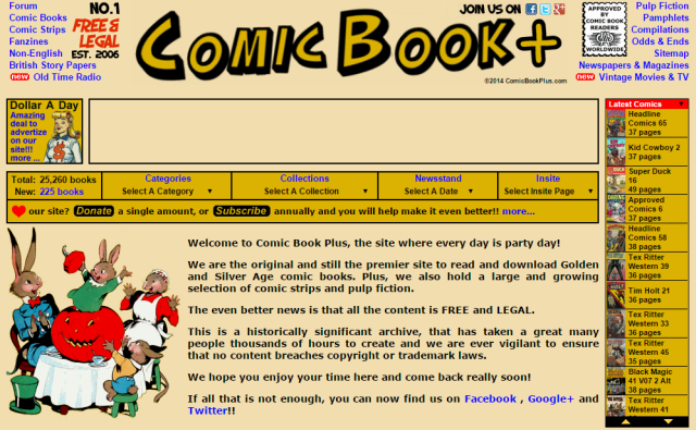 5 sitios web para el fanático del cómic comicbookplus
