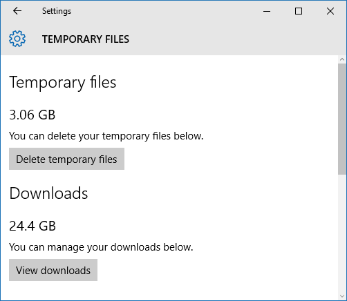 archivos temporales de windows 10