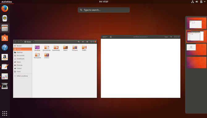 espacios de trabajo de ubuntu gnome unity