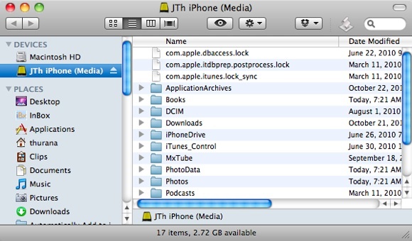 ipod como unidad externa