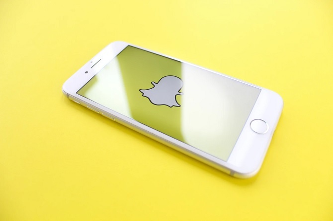 Logotipo de Snapchat ghost en iPhone
