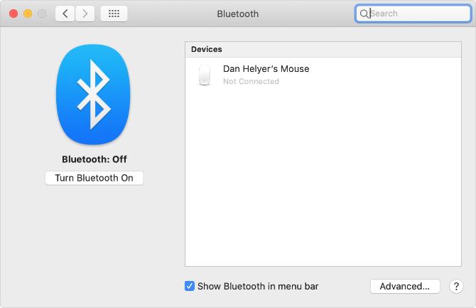 Activar el botón de activación de Bluetooth desde las Preferencias del sistema de Mac