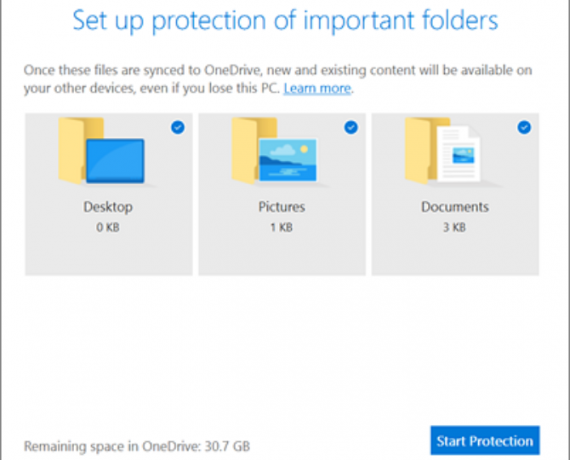 Protección de carpetas de Microsoft OneDrive