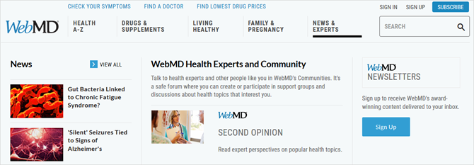 expertos en salud de webmd