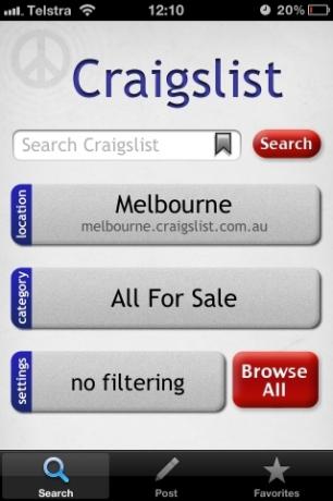3 aplicaciones gratuitas para usar Craigslist en tu iPhone o iPod Touch [iOS] app3 image1