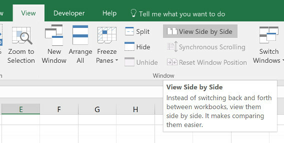 Cómo comparar dos hojas de Excel una al lado de la otra