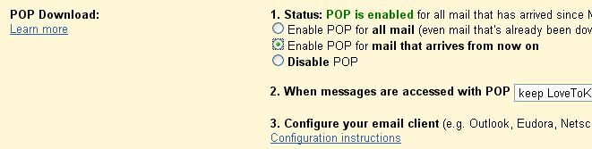 Verifique todos los correos electrónicos y reciba alertas por correo electrónico con POP Peeper (Windows) pop3gmailseteup7