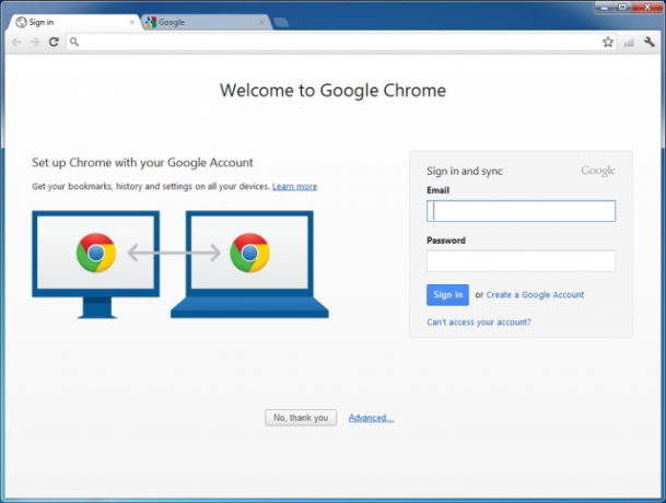 Esta es una captura de pantalla de uno de los mejores navegadores de Windows. Se llama navegador Google Chrome