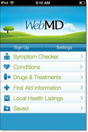 aplicación webmd