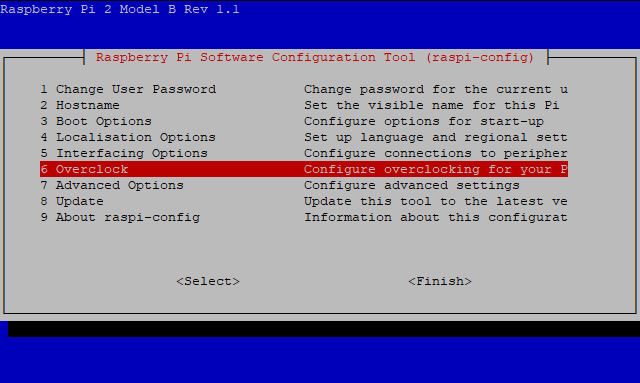 Herramienta de configuración Raspberry Pi