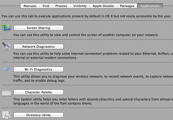 configuraciones ocultas en mac