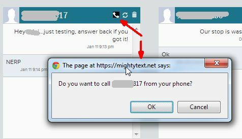 Cree y monitoree los mensajes de texto de su teléfono con MightyText para Chrome mightytext10