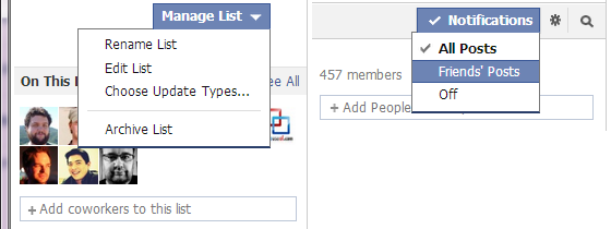 ¿Ves demasiado de demasiadas personas? Administre sus noticias de Facebook con facilidad Administre notificaciones de listas de Facebook