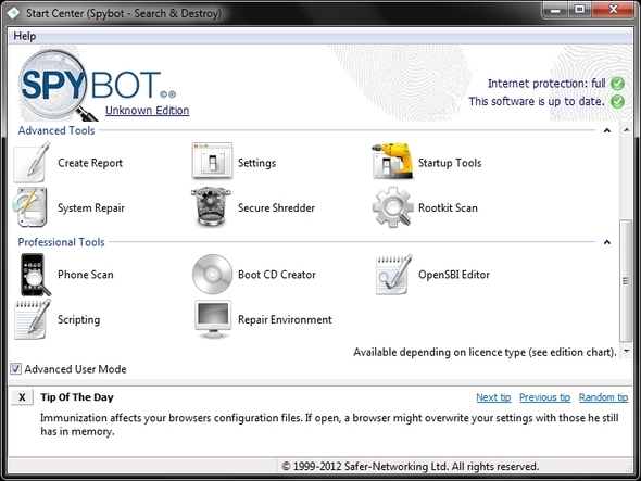 Spybot - Search & Destroy: la ruta simple pero efectiva para limpiar su PC de Malware