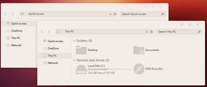 tema ubuntu windows 10