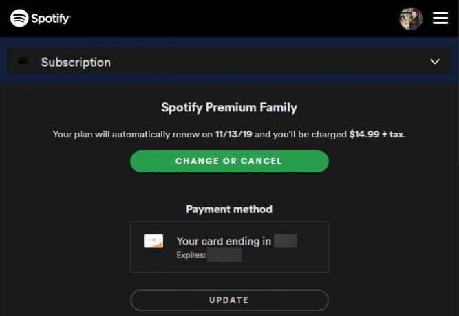 Suscripción Spotify Premium