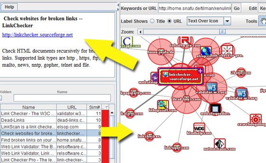 información de búsqueda visual