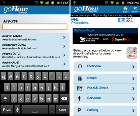 GoHow Airport: una excelente aplicación gratuita para viajeros frecuentes [Android y iPhone] android gohow airport 1