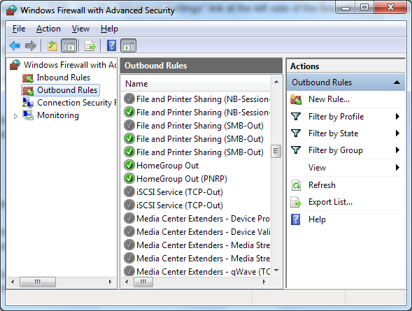 Captura de pantalla 076 de Firewall de Windows 7: Cómo se compara con otros firewalls