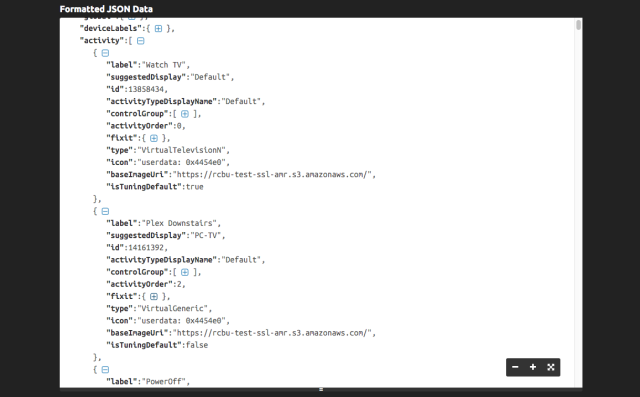 Salida json formateada openhab