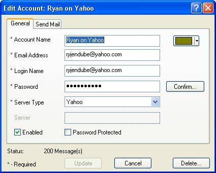 Verifique todos los correos electrónicos y reciba alertas por correo electrónico con POP Peeper (Windows) yahoo