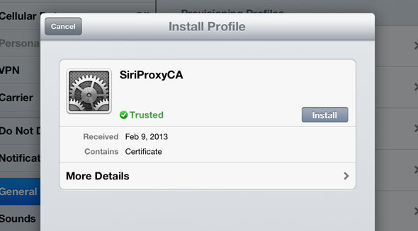 ipad proxy siri