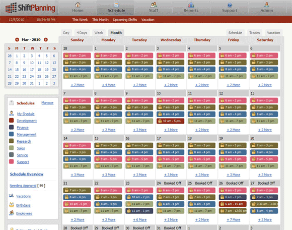 software de horario de empleados