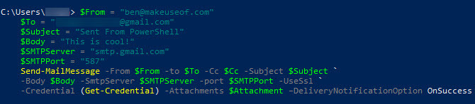 Cómo enviar un correo electrónico con Windows PowerShell PowerShell Enviar correo electrónico