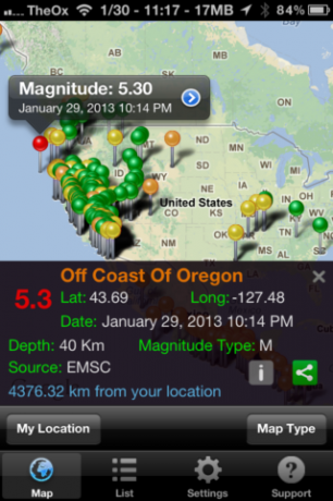 Quake Spotter: una forma fácil de usar para rastrear terremotos [iOS, aplicaciones pagas gratis] QuakeSpotter03