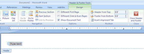 Cómo crear papelería personalizada con un membrete rápido en Microsoft Word 2007 MSWord03