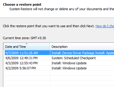 Cómo deshacer las revisiones y parches de Windows Vista eligió restaurar